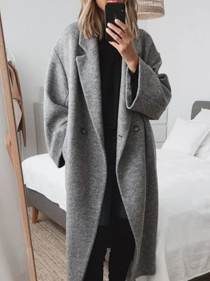 No-Iron Wool-Blend Trench Coat