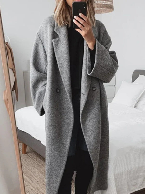 No-Iron Wool-Blend Trench Coat