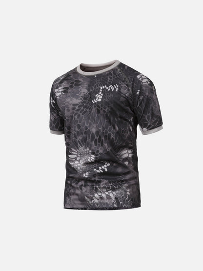 Camouflage Arm Pocket Short Sleeve T-Shirt