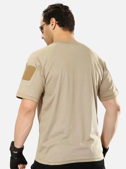 Camouflage Arm Pocket Short Sleeve T-Shirt