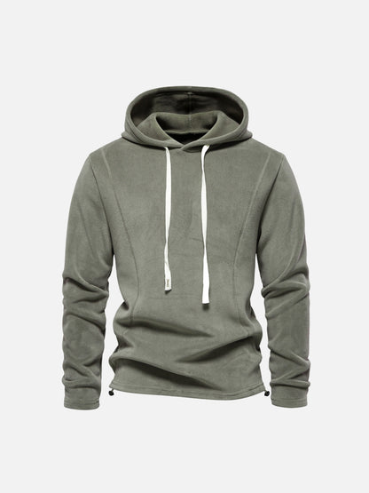 Half-Zip Fleece Stand Collar Sweatshirt