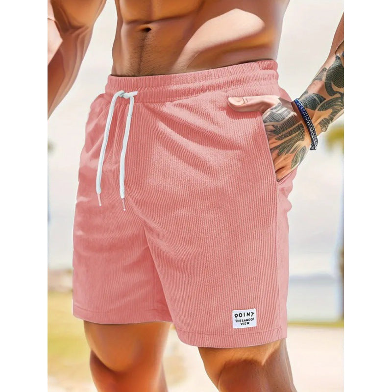 Corduroy Drawstring Shorts