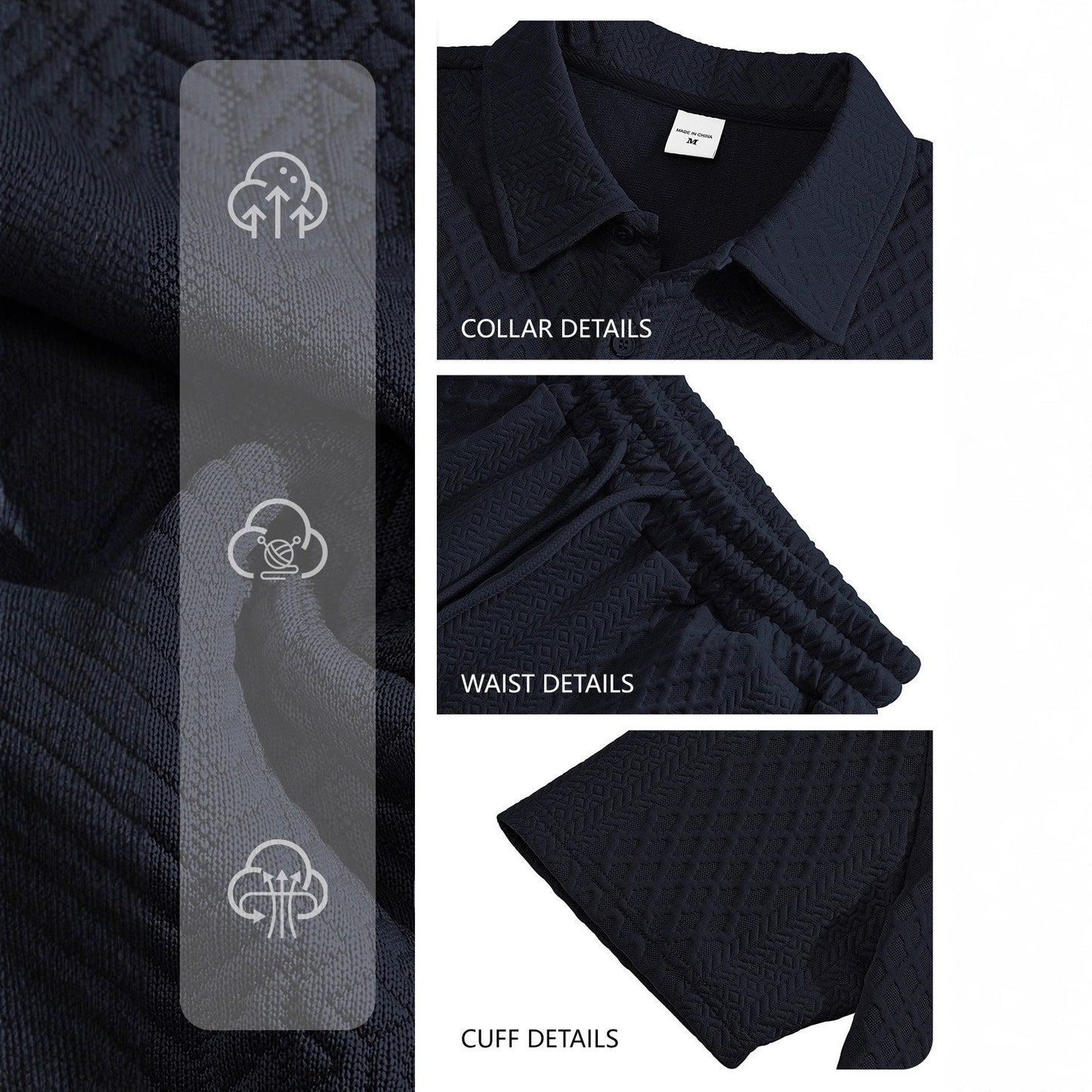Jacquard Polo & Shorts Set