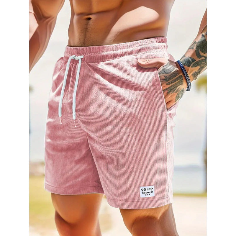 Corduroy Drawstring Shorts