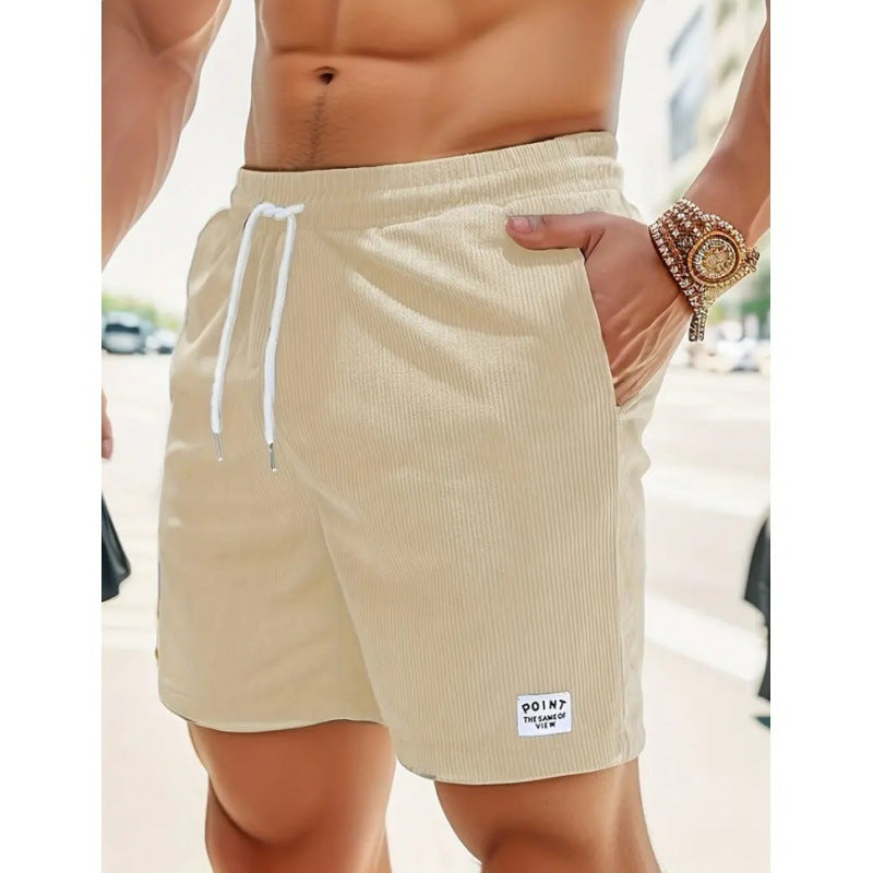 Corduroy Drawstring Shorts