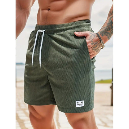 Corduroy Drawstring Shorts