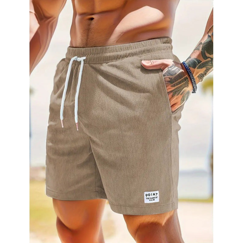 Corduroy Drawstring Shorts