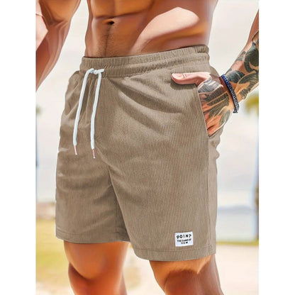 Corduroy Drawstring Shorts