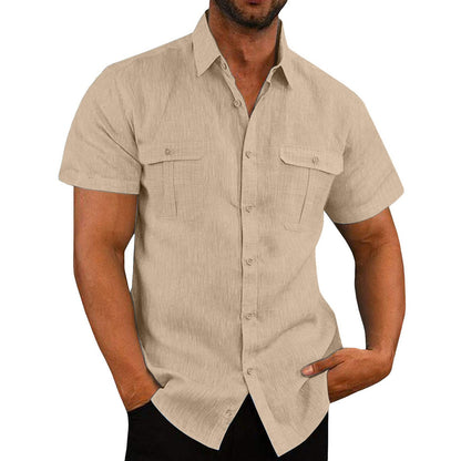 Linen Double Pocket Shirt