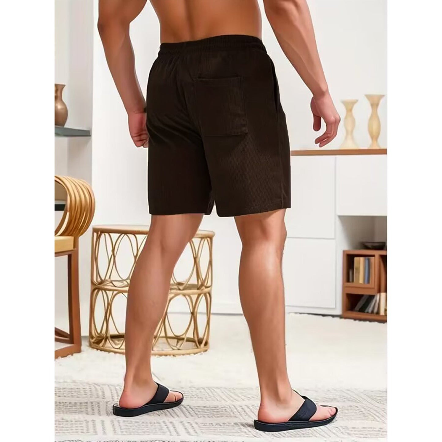 Corduroy Drawstring Shorts