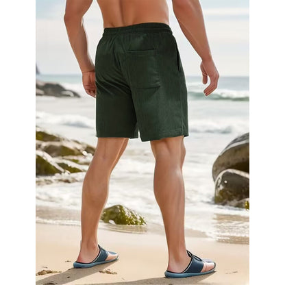 Corduroy Drawstring Shorts