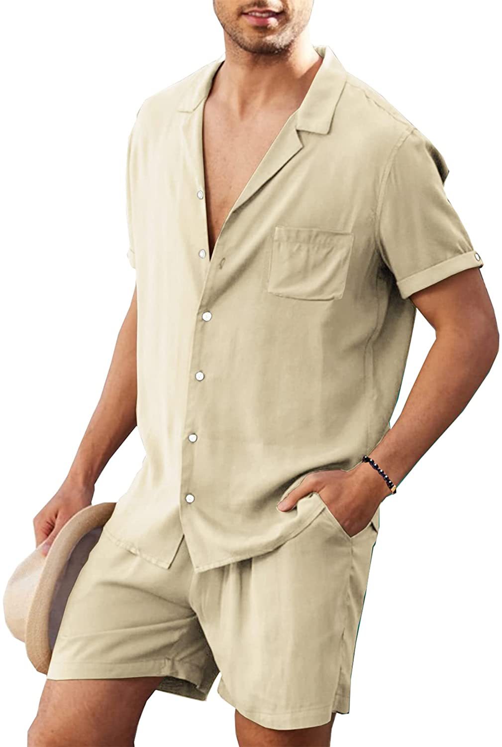 Linen Shirt & Shorts Set