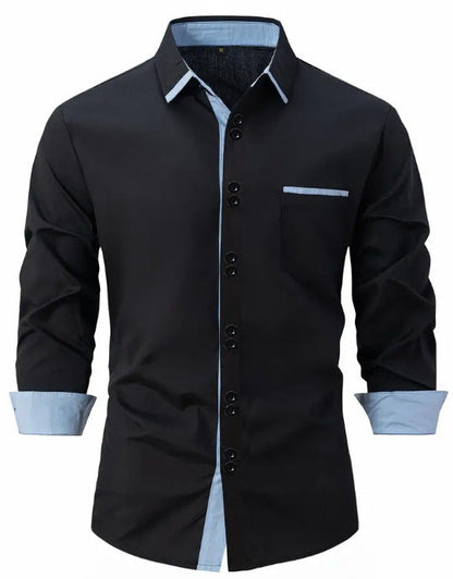 Contrast Trim Dress Shirt
