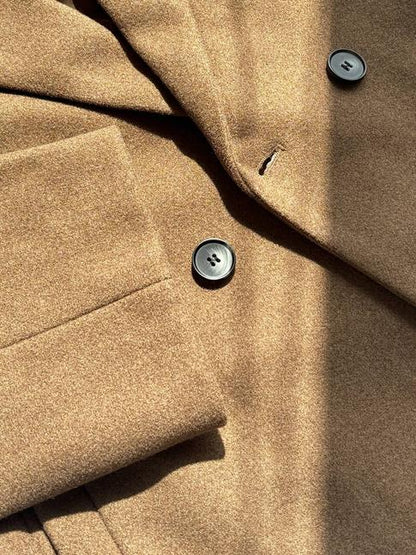 No-Iron Wool-Blend Trench Coat