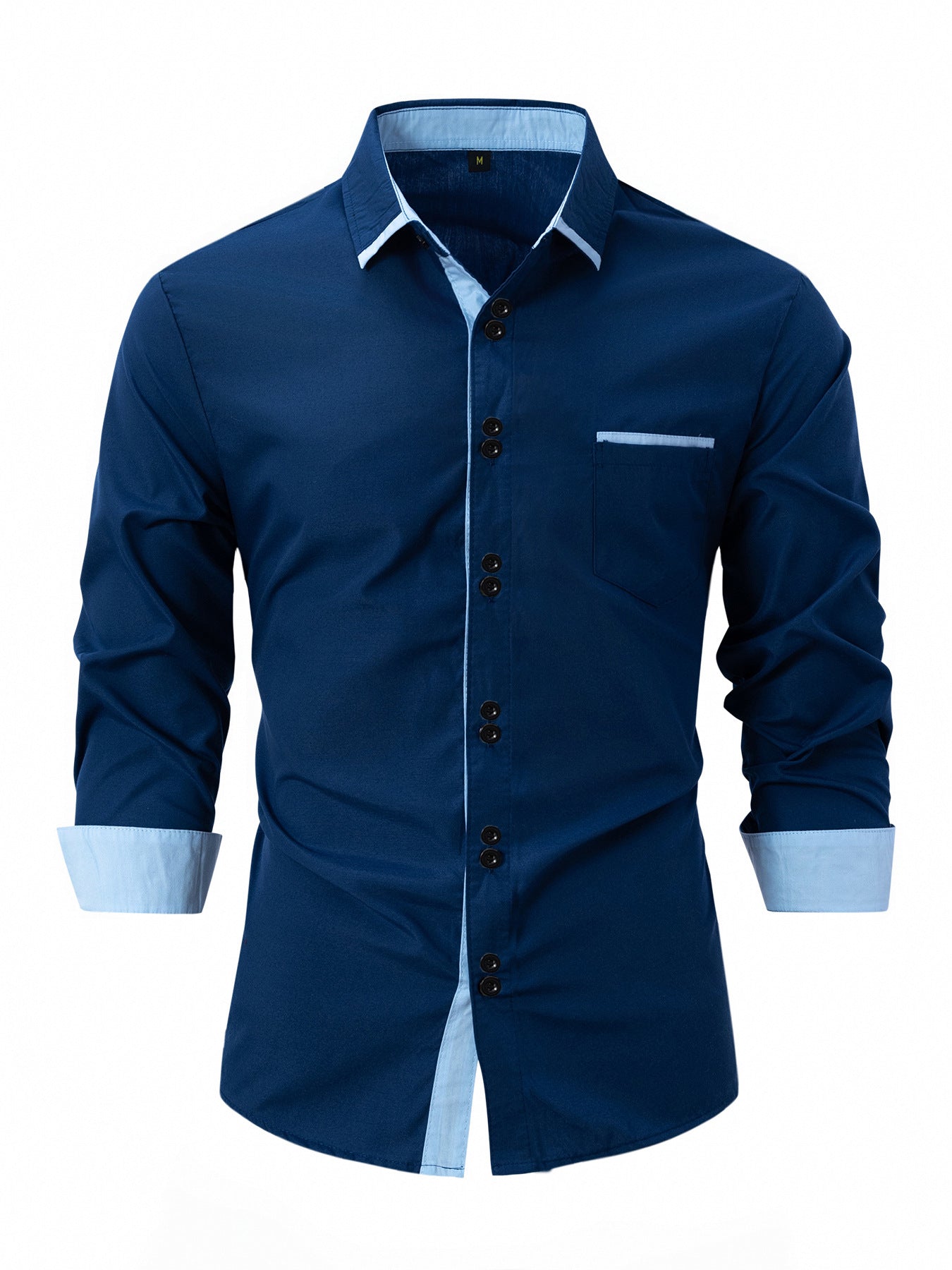 Contrast Trim Dress Shirt