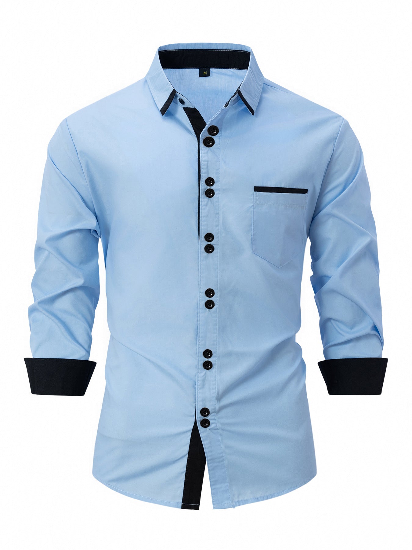 Contrast Trim Dress Shirt