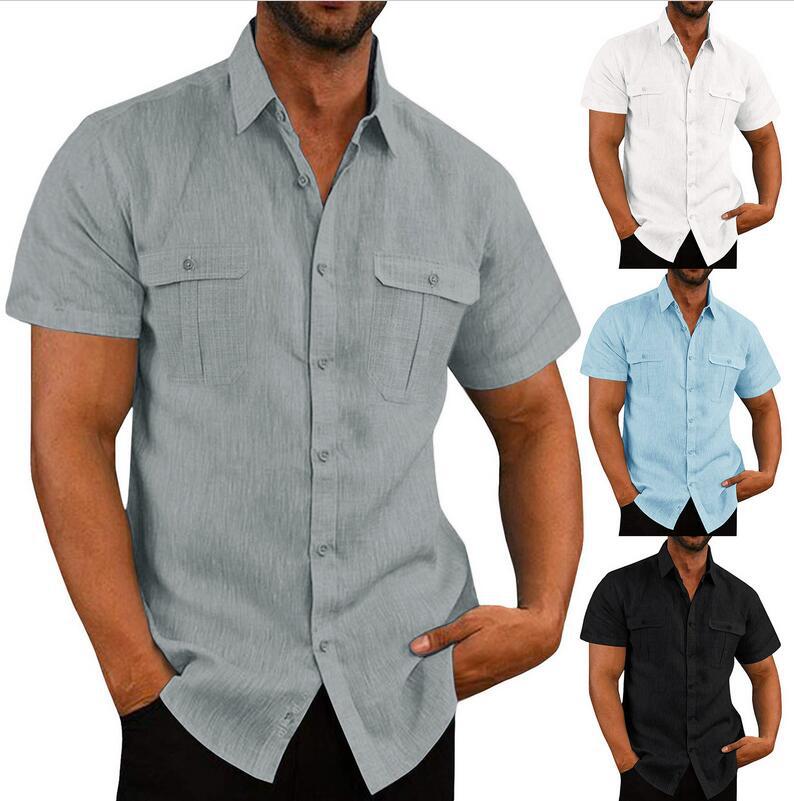 Linen Double Pocket Shirt