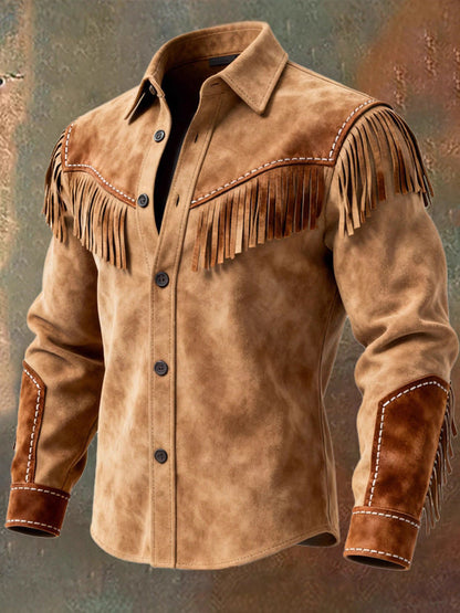 Fringed Vintage Suede Jacket