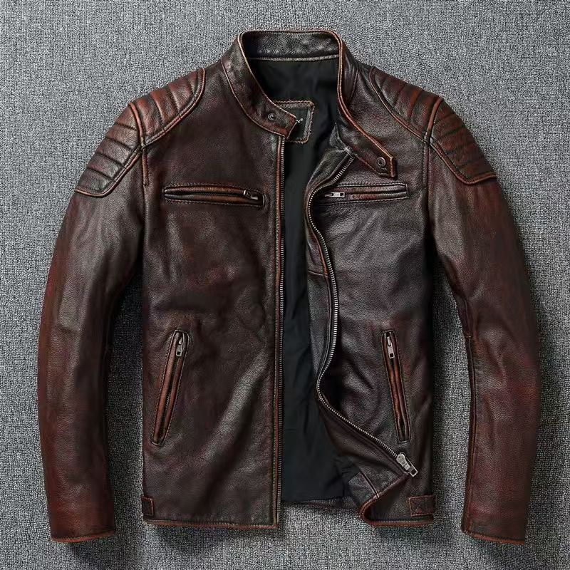 Insulated Moto Leather Jacket