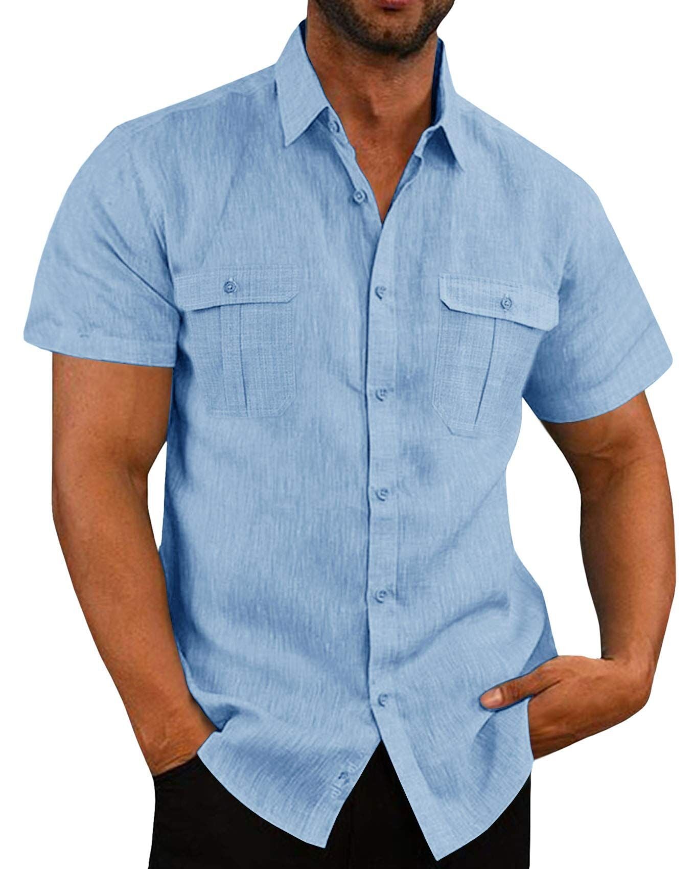 Linen Double Pocket Shirt