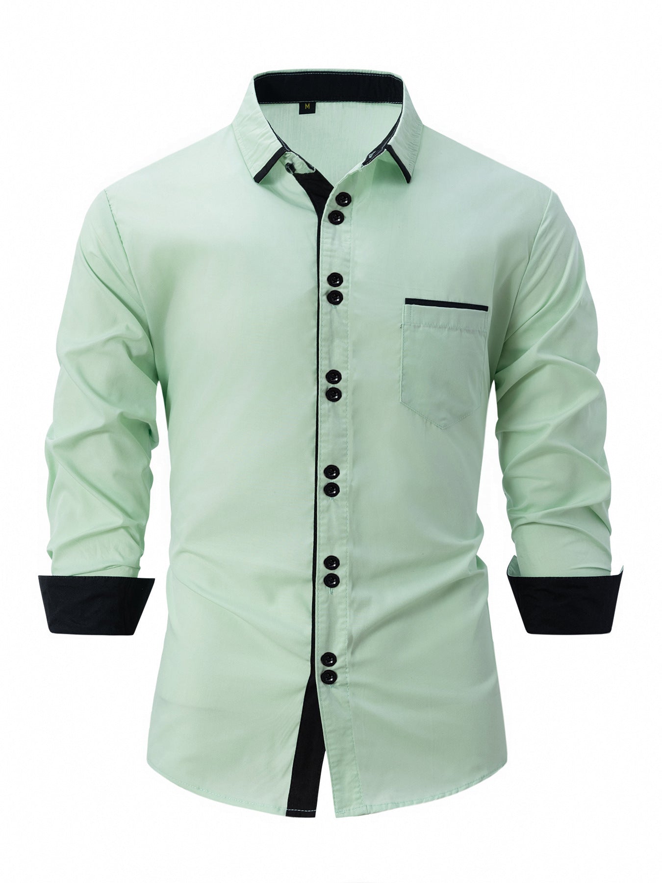 Contrast Trim Dress Shirt