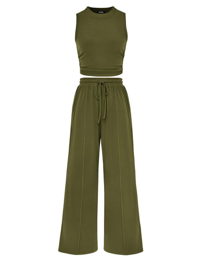 Knit Vest & Wide Leg Set