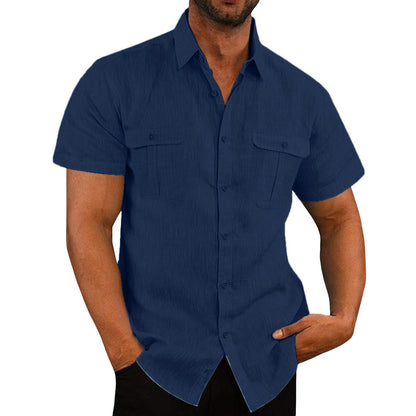 Linen Double Pocket Shirt