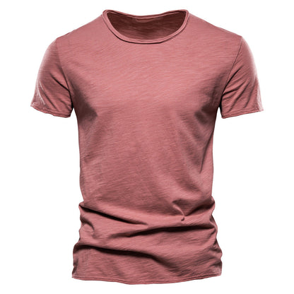 Slub Cotton Crew Neck Tee