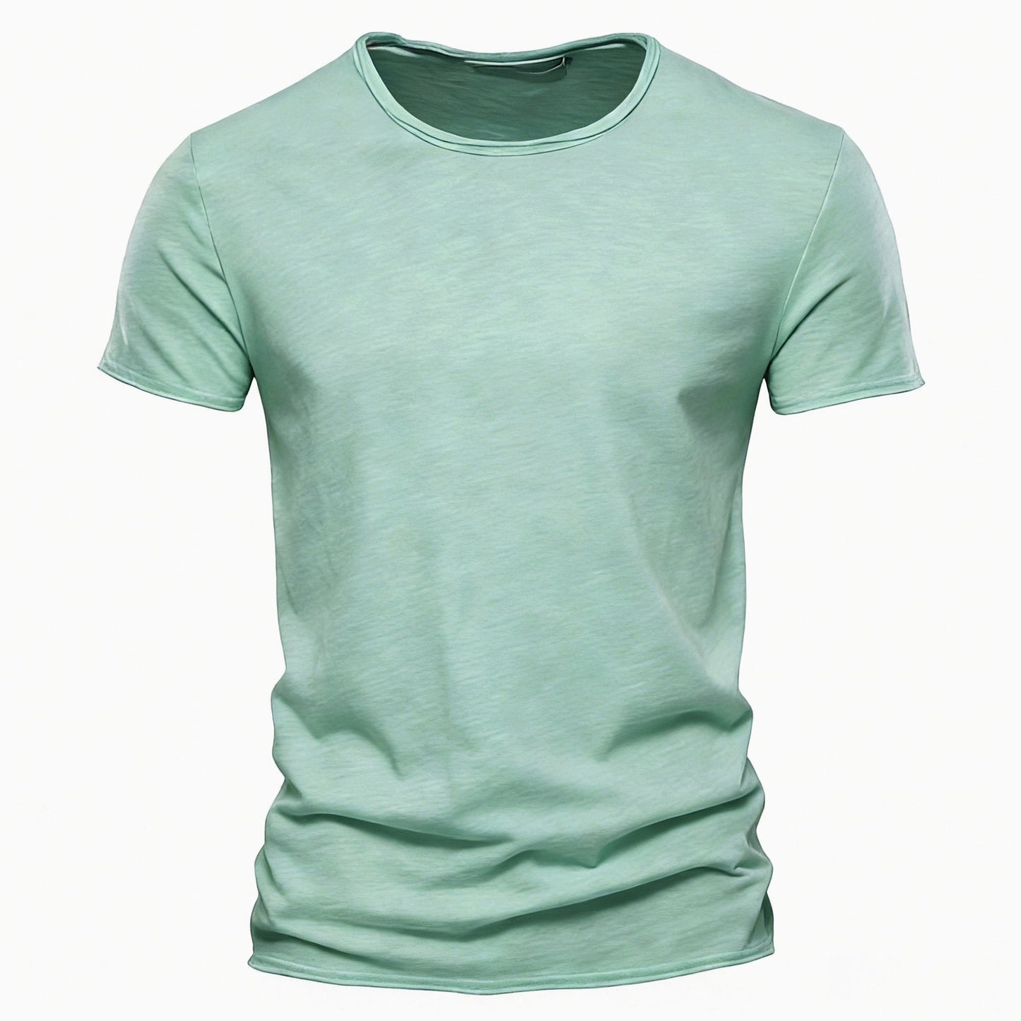 Slub Cotton Crew Neck Tee
