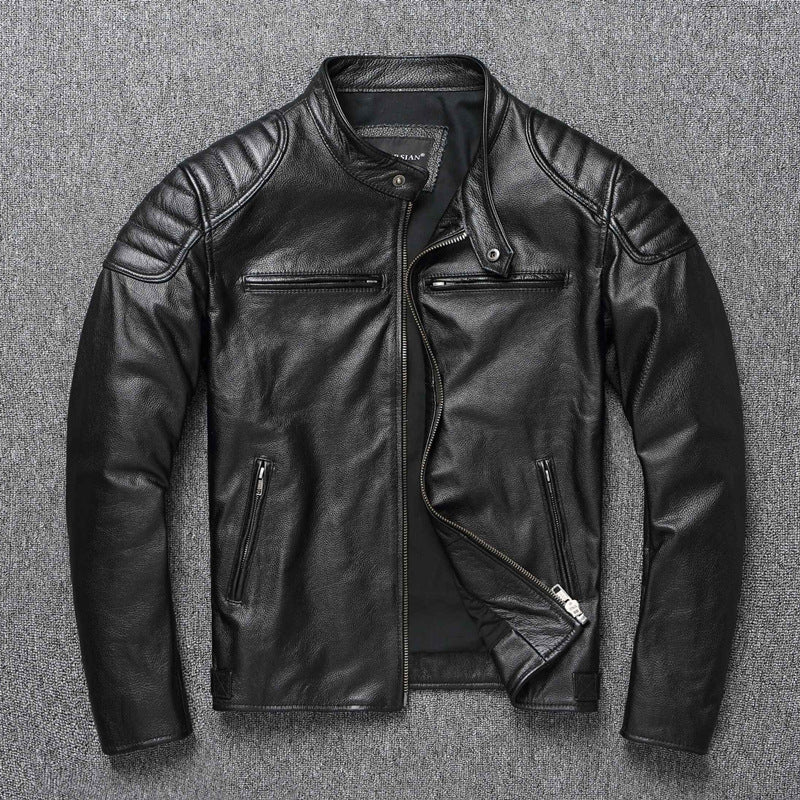 Insulated Moto Leather Jacket
