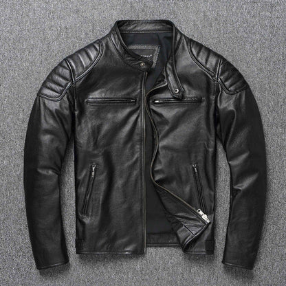 Insulated Moto Leather Jacket