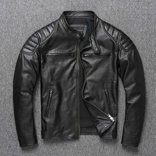 Insulated Moto Leather Jacket