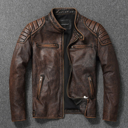 Insulated Moto Leather Jacket