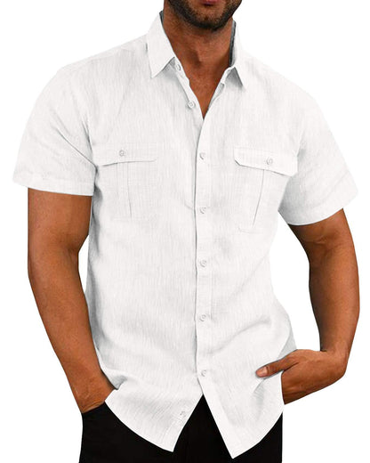 Linen Double Pocket Shirt